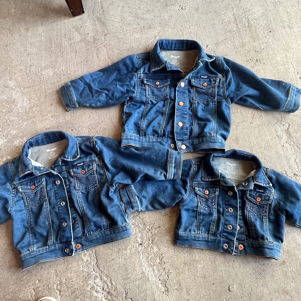 Wrangler denim vintage toddler jackets
